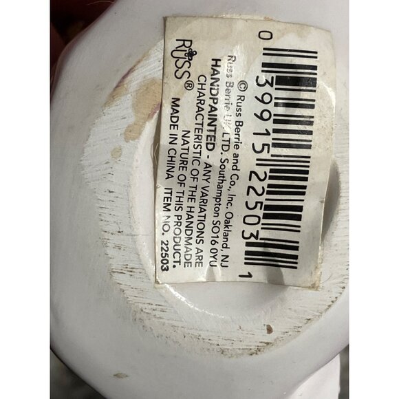 Russ Berrie Ceramic Third Birthday Angel Figurine vintage - Picture 3 of 13